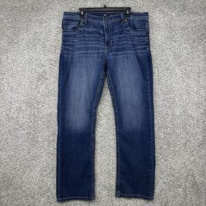 BKE Tyler Jeans Men’s 38x32 Blue Medium Wash Denim Y2K Stretch Relaxed Straight